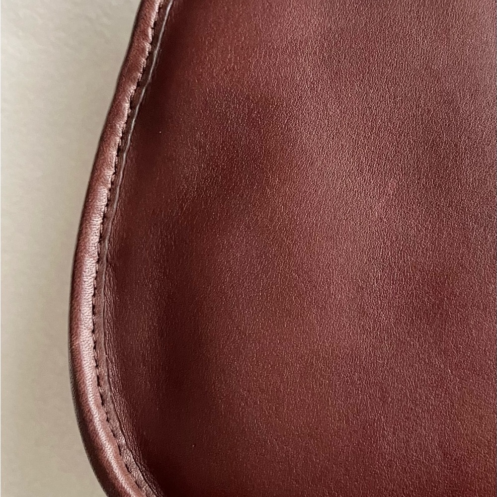 Vintage Coach Saddle Bag – Mahogany – Style 9851 - Picture 8 of 15